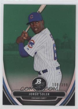 2013 Bowman Platinum - Prospects - Chrome Green Refractor #BPCP28 - Jorge Soler /399