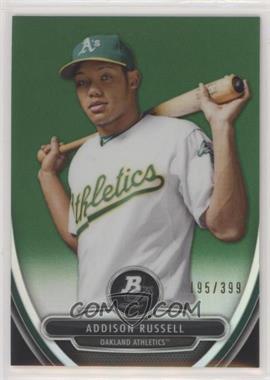 2013 Bowman Platinum - Prospects - Chrome Green Refractor #BPCP33 - Addison Russell /399 [EX to NM]