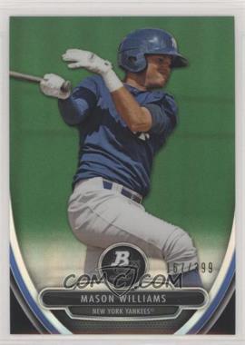 2013 Bowman Platinum - Prospects - Chrome Green Refractor #BPCP37 - Mason Williams /399