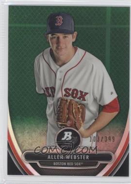 2013 Bowman Platinum - Prospects - Chrome Green Refractor #BPCP61 - Allen Webster /399