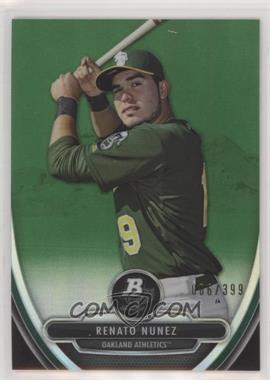 2013 Bowman Platinum - Prospects - Chrome Green Refractor #BPCP70 - Renato Nunez /399