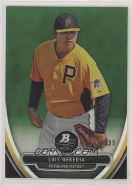 2013 Bowman Platinum - Prospects - Chrome Green Refractor #BPCP72 - Luis Heredia /399