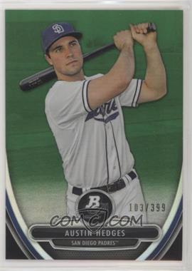 2013 Bowman Platinum - Prospects - Chrome Green Refractor #BPCP76 - Austin Hedges /399