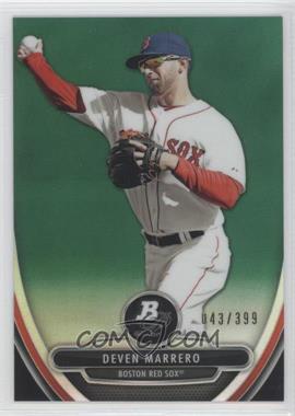 2013 Bowman Platinum - Prospects - Chrome Green Refractor #BPCP89 - Deven Marrero /399