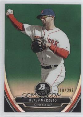 2013 Bowman Platinum - Prospects - Chrome Green Refractor #BPCP89 - Deven Marrero /399