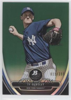 2013 Bowman Platinum - Prospects - Chrome Green Refractor #BPCP94 - Ty Hensley /399