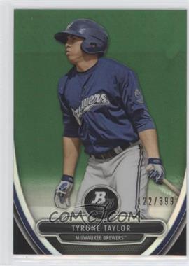 2013 Bowman Platinum - Prospects - Chrome Green Refractor #BPCP96 - Tyrone Taylor /399