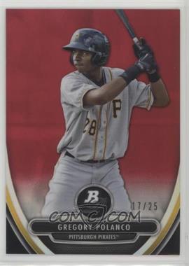 2013 Bowman Platinum - Prospects - Red Refractor #BPCP26 - Gregory Polanco /25