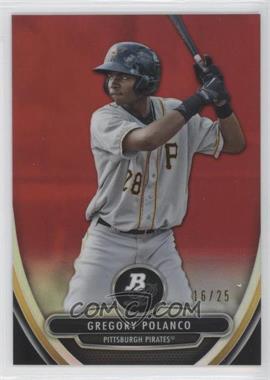 2013 Bowman Platinum - Prospects - Red Refractor #BPCP26 - Gregory Polanco /25