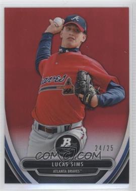 2013 Bowman Platinum - Prospects - Red Refractor #BPCP53 - Lucas Sims /25