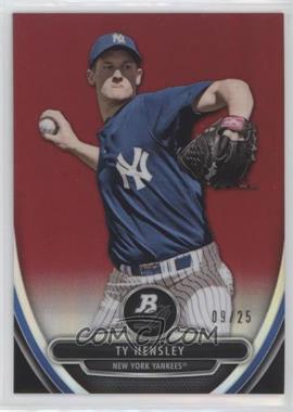2013 Bowman Platinum - Prospects - Red Refractor #BPCP94 - Ty Hensley /25