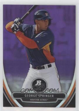 2013 Bowman Platinum - Prospects - Retail Chrome Purple Refractor #BPCP38 - George Springer [Good to VG‑EX]