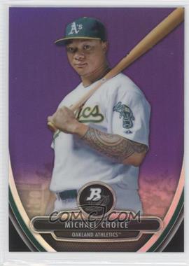 2013 Bowman Platinum - Prospects - Retail Chrome Purple Refractor #BPCP71 - Michael Choice