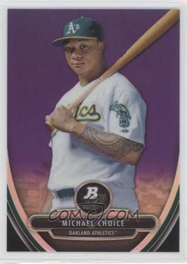 2013 Bowman Platinum - Prospects - Retail Chrome Purple Refractor #BPCP71 - Michael Choice