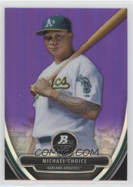 2013 Bowman Platinum - Prospects - Retail Chrome Purple Refractor #BPCP71 - Michael Choice