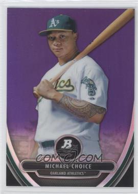 2013 Bowman Platinum - Prospects - Retail Chrome Purple Refractor #BPCP71 - Michael Choice