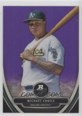 2013 Bowman Platinum - Prospects - Retail Chrome Purple Refractor #BPCP71 - Michael Choice