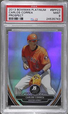 2013 Bowman Platinum - Prospects #BPP23 - Carlos Correa [PSA 9 MINT]