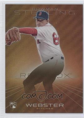 2013 Bowman Sterling - [Base] - Gold Refractor #24 - Allen Webster /50