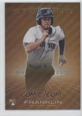 2013 Bowman Sterling - [Base] - Gold Refractor #31 - Nick Franklin /50