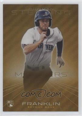 2013 Bowman Sterling - [Base] - Gold Refractor #31 - Nick Franklin /50