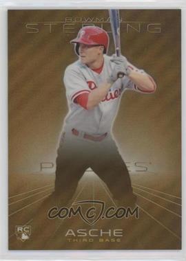 2013 Bowman Sterling - [Base] - Gold Refractor #43 - Cody Asche /50