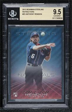 2013 Bowman Sterling - [Base] - Refractor #23 - Anthony Rendon /199 [BGS 9.5 GEM MINT]