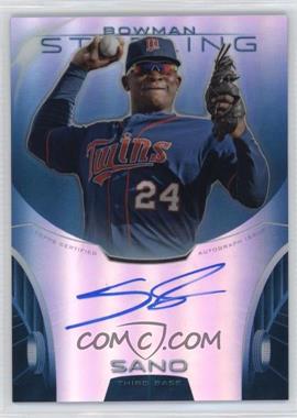 2013 Bowman Sterling - Prospect Autographs - Blue Refractor #BSAP-MS - Miguel Sano /25