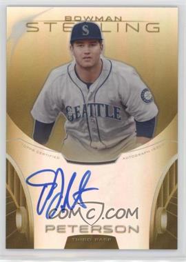 2013 Bowman Sterling - Prospect Autographs - Gold Refractor #BSAP-DP - D.J. Peterson /50