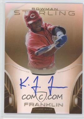 2013 Bowman Sterling - Prospect Autographs - Gold Refractor #BSAP-KF - Kevin Franklin /50