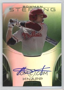 2013 Bowman Sterling - Prospect Autographs - Green Refractors #BSAP-AK - Andrew Knapp /125