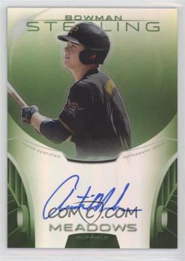 2013 Bowman Sterling - Prospect Autographs - Green Refractors #BSAP-AM - Austin Meadows /125