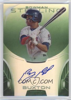 2013 Bowman Sterling - Prospect Autographs - Green Refractors #BSAP-BB - Byron Buxton /125