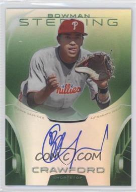 2013 Bowman Sterling - Prospect Autographs - Green Refractors #BSAP-JC - J.P. Crawford /125