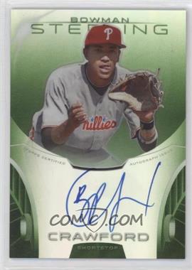 2013 Bowman Sterling - Prospect Autographs - Green Refractors #BSAP-JC - J.P. Crawford /125