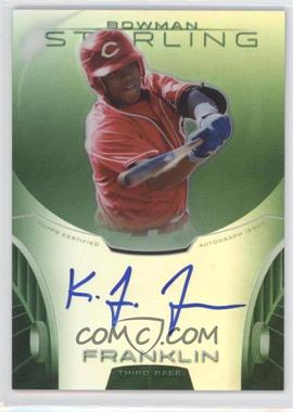 2013 Bowman Sterling - Prospect Autographs - Green Refractors #BSAP-KF - Kevin Franklin /125