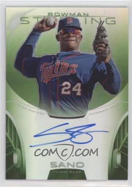 2013 Bowman Sterling - Prospect Autographs - Green Refractors #BSAP-MS - Miguel Sano /125