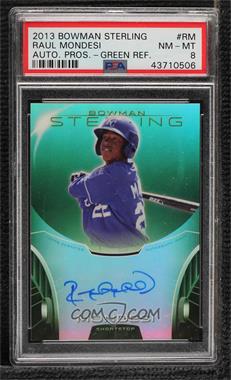 2013 Bowman Sterling - Prospect Autographs - Green Refractors #BSAP-RM - Raul Mondesi /125 [PSA 8 NM‑MT]