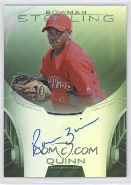 2013 Bowman Sterling - Prospect Autographs - Green Refractors #BSAP-RQ - Roman Quinn /125