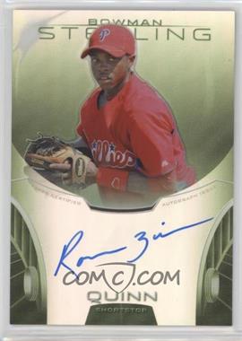 2013 Bowman Sterling - Prospect Autographs - Green Refractors #BSAP-RQ - Roman Quinn /125