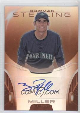 2013 Bowman Sterling - Prospect Autographs - Orange Refractor #BSAP-BMI - Brad Miller /75