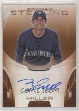 2013 Bowman Sterling - Prospect Autographs - Orange Refractor #BSAP-BMI - Brad Miller /75