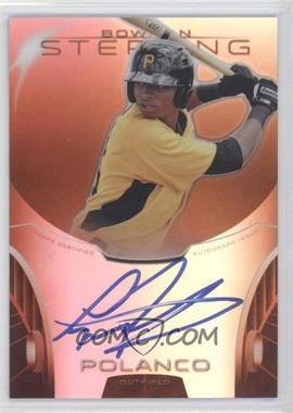 2013 Bowman Sterling - Prospect Autographs - Orange Refractor #BSAP-GP - Gregory Polanco /75