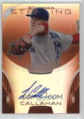 2013 Bowman Sterling - Prospect Autographs - Orange Refractor #BSAP-JCA - Jamie Callahan /75