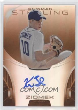 2013 Bowman Sterling - Prospect Autographs - Orange Refractor #BSAP-KZ - Kevin Ziomek /75