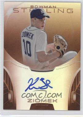 2013 Bowman Sterling - Prospect Autographs - Orange Refractor #BSAP-KZ - Kevin Ziomek /75