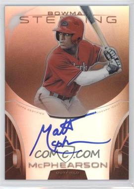 2013 Bowman Sterling - Prospect Autographs - Orange Refractor #BSAP-MM - Matt McPhearson /75