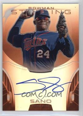 2013 Bowman Sterling - Prospect Autographs - Orange Refractor #BSAP-MS - Miguel Sano /75