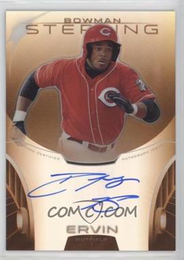 2013 Bowman Sterling - Prospect Autographs - Orange Refractor #BSAP-PE - Phil Ervin /75