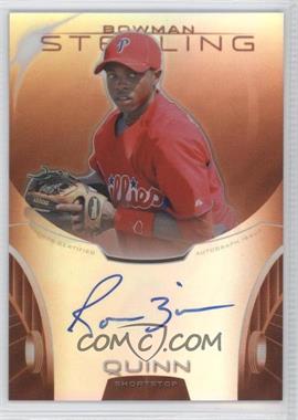 2013 Bowman Sterling - Prospect Autographs - Orange Refractor #BSAP-RQ - Roman Quinn /75